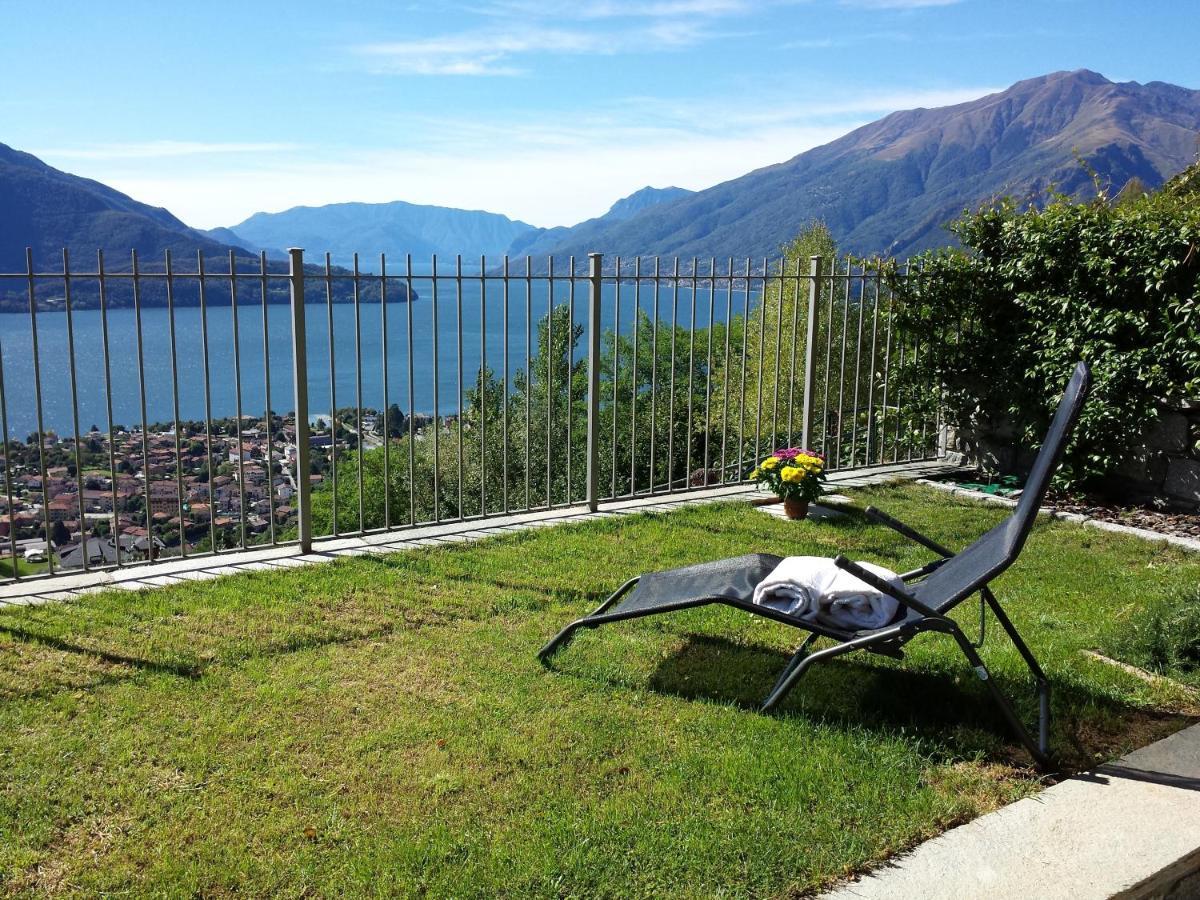 Villa Valuri Vista Magnifica Sul Lago Di Como Appartamento Piano Terra Vercana Dış mekan fotoğraf